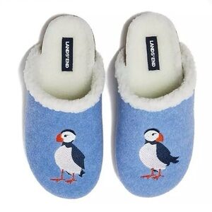 LANDS END ⭐️ sherpa lined clog house slippers